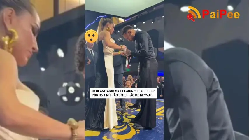 Deolane Bezerra arremata faixa ‘100% Jesus’ por R$ 1 milhão em leilão de Neymar