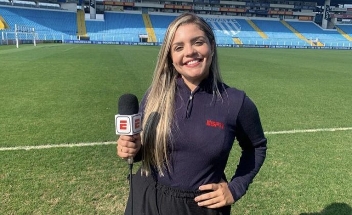 A repórter esportiva Jéssica Dias, da ESPN, foi assediada. (Foto: Instagram)