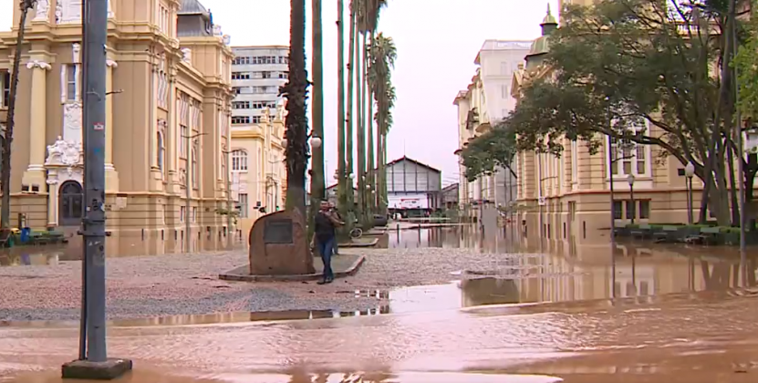A saber, as cidades do Sul do RS já registram transtornos devido às chuvas. (Foto: G1)