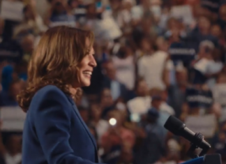 Kamala Harris, candidata à Presidência dos Estados Unidos, discursou na Convenção do Partido Democrata nesta quinta-feira (22). (Foto: X)