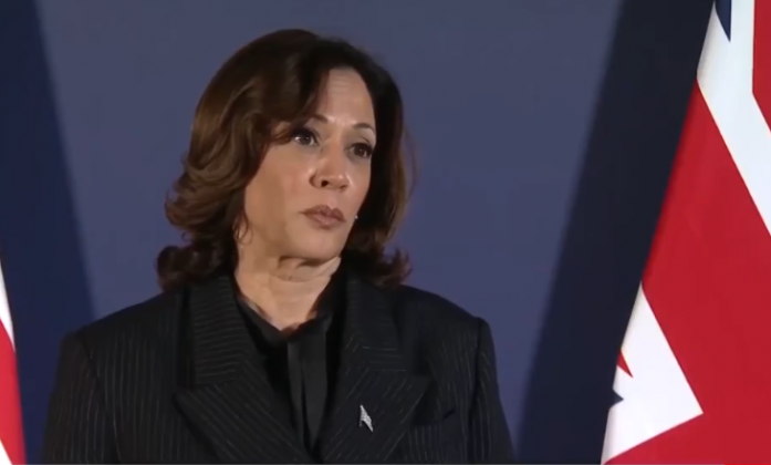 Na entrevista à CNN, Kamala disse que o texto não passou por influência de Donald Trump. (Foto: X)