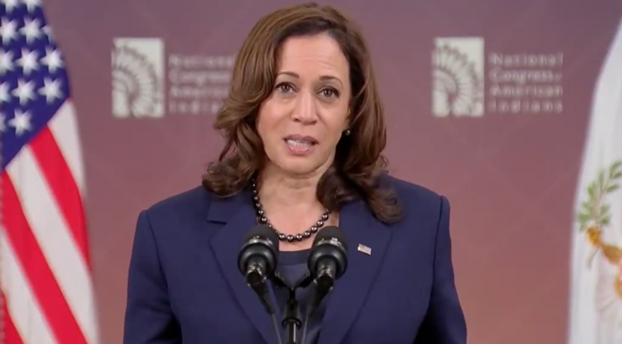 Na tarde de quarta-feira, a vice-presidente dos Estados Unidos e candidata democrata à Presidência, Kamala Harris, fez um breve mas contundente ataque ao seu rival republicano em frente à sua residência oficial em Washington. (Foto: X)