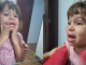 A pequena Anna Lívia, de 5 anos, passou por um sufoco ao se olhar no espelho e ver seus lábios totalmente inchados. (Foto: Instagram)