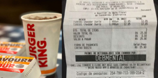 Uma funcionária que trabalhava no Burger King em Itaquera, Zona Leste de São Paulo, foi demitida depois de ter identificado um cliente com um termo depreciativo. (Foto: Reprodução)