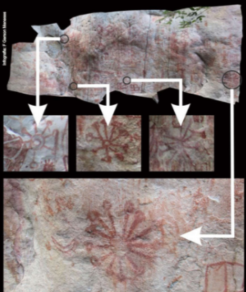 Assim, a descoberta foi publicada no Portal Piracuruca pelo pesquisador F. Gerson Meneses, que lidera o Projeto Artes do Bitorocaia, no Piauí. (Foto: Reprodução)