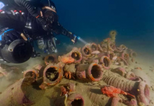 Pesquisadores italianos fizeram uma descoberta surpreendente ao encontrar uma carga intacta no local de um naufrágio ocorrido há cerca de 2 mil anos, próximo à província de Siracusa, na Sicília. (Foto: Reprodução)