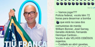 Em mensagens veiculadas na internet, Francisco Wanderley Luiz, dono do carro que explodiu na Praça dos Três Poderes, afirmou ter colocado bombas na casa do âncora do “Jornal Nacional”, William Bonner. (Foto: Reprodução)