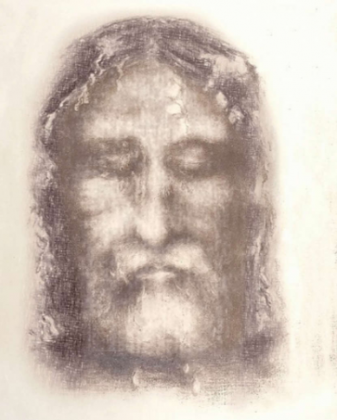 Este manto, segundo a tradição cristã, cobriu o corpo de Cristo após a crucificação. (Foto: Reprodução)