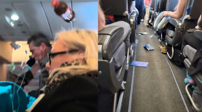 Um voo da Scandinavian Airlines (SAS), que seguia de Estocolmo para Miami, enfrentou turbulência severa sobre a Groenlândia na última quinta-feira (15), gerando momentos de pânico entre os 254 passageiros a bordo. (Foto: Instagram)