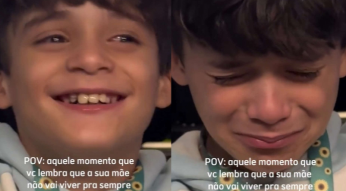 Miguel Henrique, garotinho de 9 anos, emocionou os internautas nas redes sociais ao demonstrar a sua sensibilidade e medo com o que possa acontecer no futuro. (Foto: Divulgação)