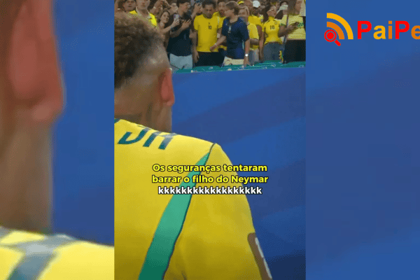 Os seguranças tentaram barrar o filho do Neymar
