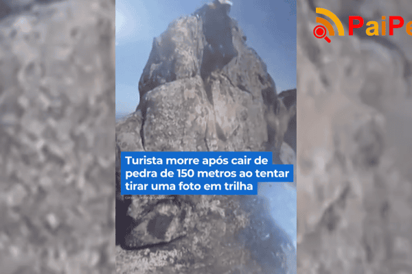 Turista morre após cair de pedra de 150 metros ao tentar tirar uma foto em trilha