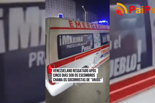 Venezuelano resgatado após cinco dias sob os escombros chama os socorristas de “anjos”