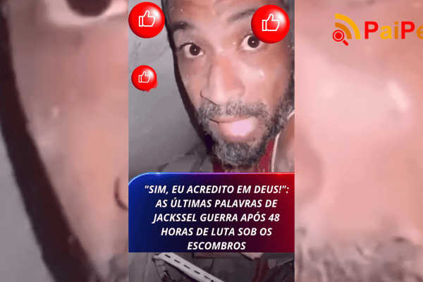 “Sim, eu acredito em Deus!”: As últimas palavras de Jackssel Guerra após 48 horas de luta sob os escombros