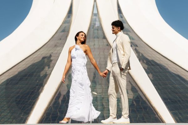 Gui Santos, único brasileiro na NBA, oficializa casamento com Júlia Lawrenz no DF