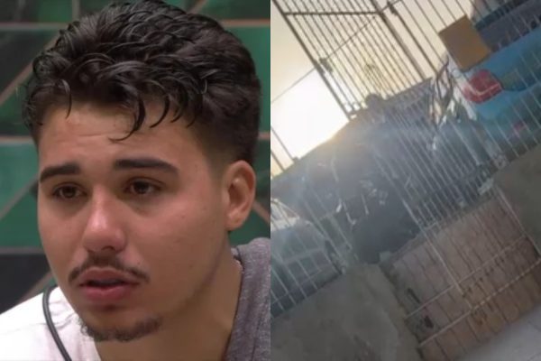 Vídeo mostra Pedro Espíndola confrontado após invadir casa da ex