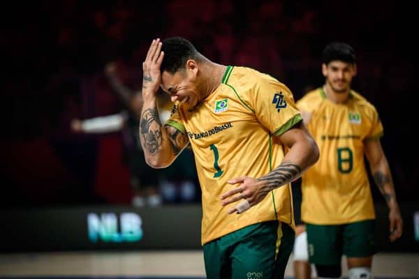 Seleção Brasileira de Vôlei Masculino sofre terceira derrota consecutiva contra Eslovênia