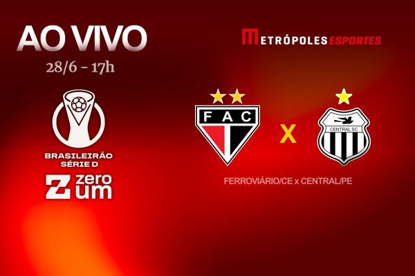 Metrópoles transmite Ferroviário-CE x Central-PE na Série D
