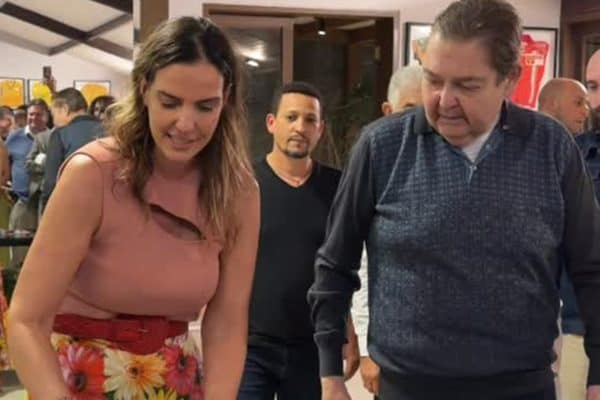 Faustão aparece em fotos raras durante aniversário da esposa, Lu Cardoso
