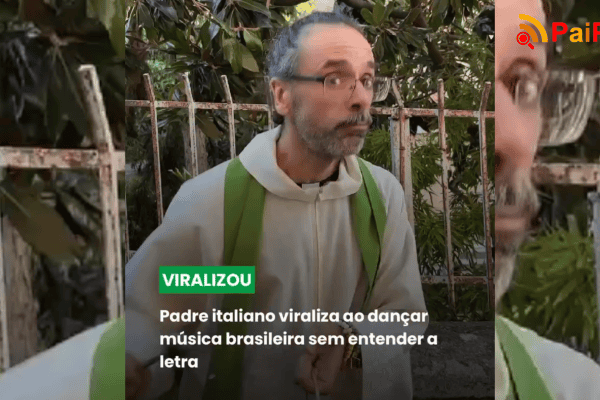 Padre italiano viraliza ao dançar música brasileira sem entender a letra