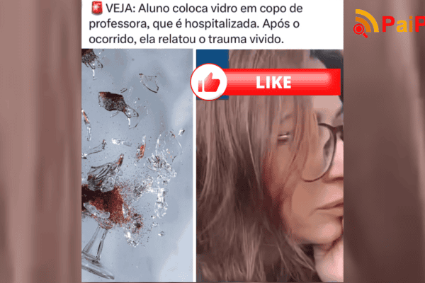 Aluno coloca vidro em copo de professora, que é hospitalizadam, e relata o trauma vivido
