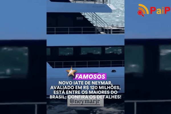 Novo iate de Neymar, avaliado em R$ 120 milhões, está entre os maiores do Brasil; confira os detalhes