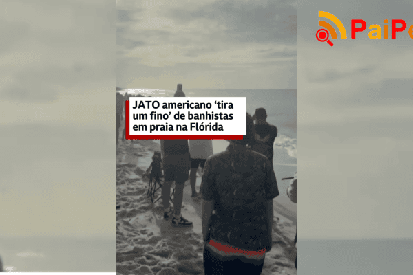 Jato americano ‘tira um fino’ de banhistas em praia na Flórida