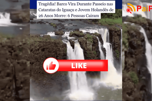 Tragédia! Barco vira durante passeio nas Cataratas do Iguaçu e jovem holandês de 26 anos morre