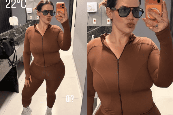 Thais Carla impressiona ao posar com look fitness após perder 101 kg