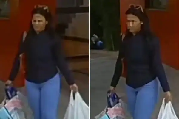 Imagens mostram suspeita saindo de prédio após morte de casal em BH