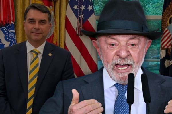 Flávio Bolsonaro busca apoio de Trump e favorece Lula
