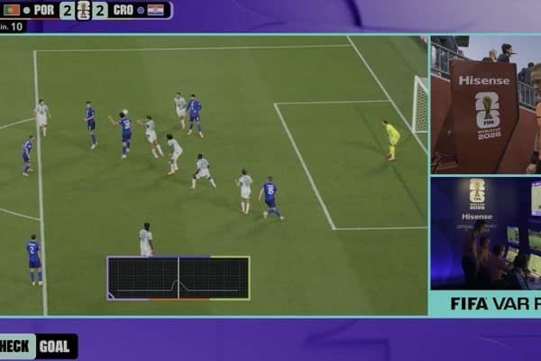 Sensor de toque na bola anula gol da Croácia e garante vitória de Portugal