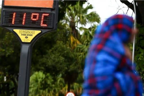 Massa de ar polar traz frio intenso e geada para o Brasil neste sábado