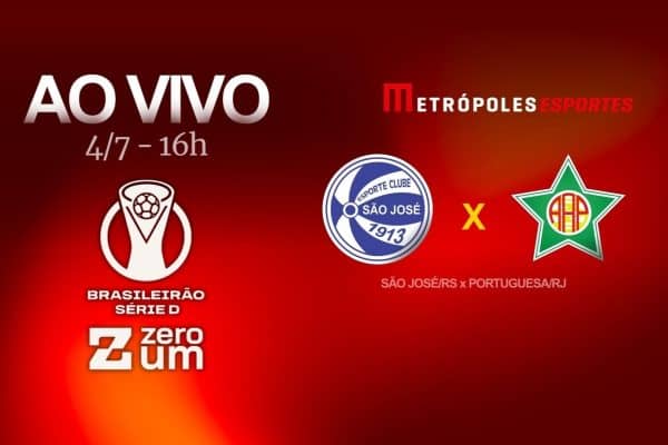 Metrópoles Esportes transmite São José-RS x Portuguesa-RJ ao vivo na Série D