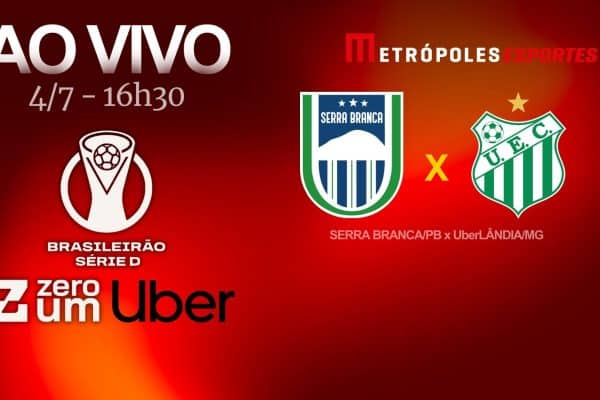 Serra Branca-PB enfrenta Uberlândia-MG na Série D com transmissão ao vivo