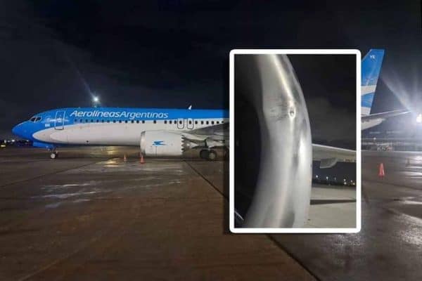Drone colide com avião argentino e danifica motor durante pouso no Rio