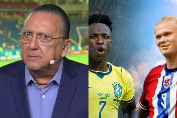 Galvão Bueno se cansa de piadas sobre Haaland antes de Brasil x Noruega