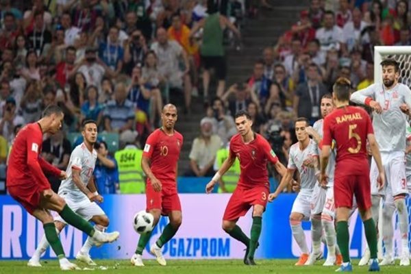Hat-trick de Cristiano Ronaldo contra a Espanha marcou Copa de 2018