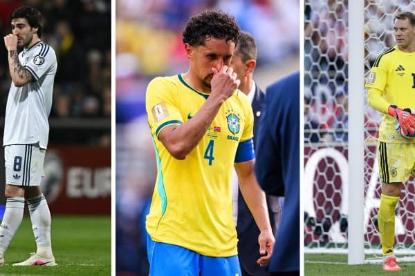 Pela 1ª vez, Brasil, Alemanha e Itália estão fora das quartas da Copa