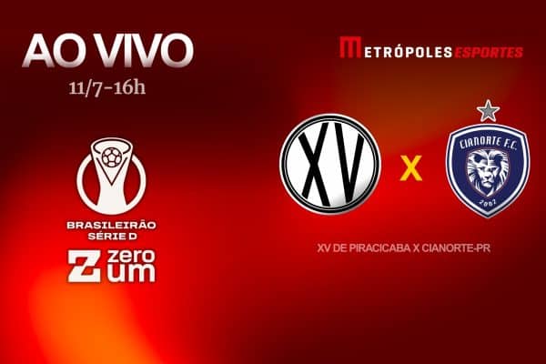 Metrópoles transmite partida decisiva entre XV de Piracicaba e Cianorte pela Série D