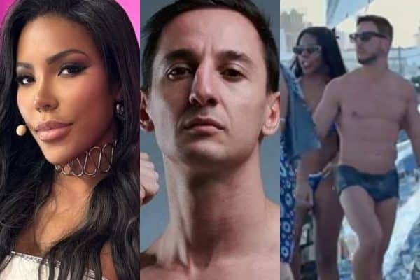 Carol Lekker e Luiz Otávio Mesquita são vistos juntos na Praia de Copacabana