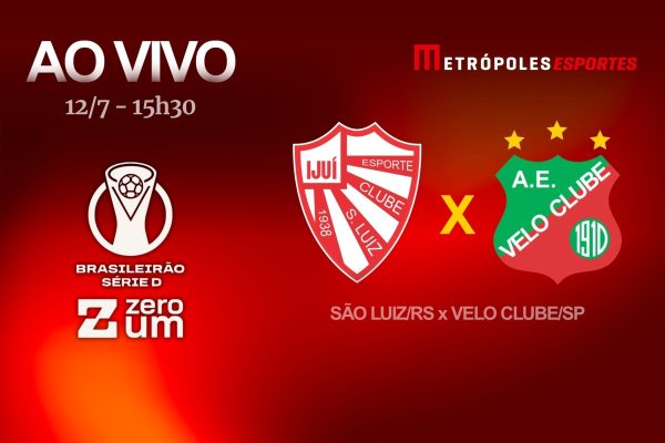 Metrópoles Esportes transmite São Luiz-RS x Velo Clube-SP na Série D ZeroUm
