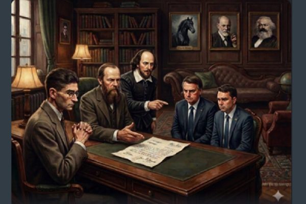 Carta de Jair evoca Kafka e Shakespeare, enquanto Flávio busca a presidência