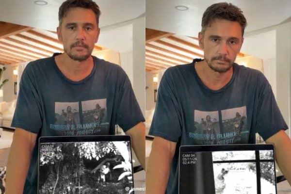 James Franco revela suposto alienígena em casa através do TikTok