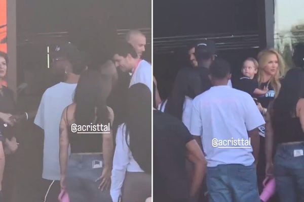 Vini Jr. e Virginia Fonseca são vistos juntos em evento e trocam beijo