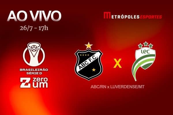 Metrópoles transmite ao vivo ABC-RN x Luverdense-MT na Série D ZeroUm