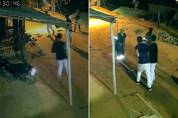 Câmera flagra agressão a servidoras da limpeza em Santana do Manhuaçu, MG