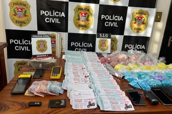 Polícia Civil prende três em operação contra rifas ilegais e tráfico em SP