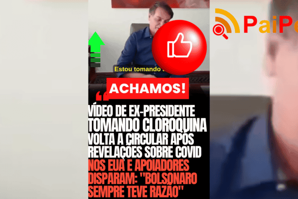 Vídeo de ex-presidente tomando cloroquina volta a circular após revelações sobre Covid