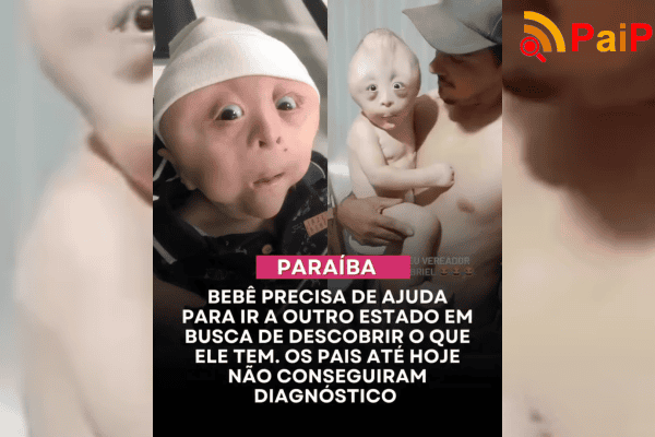 Bebê precisa de ajuda para ir a outro estado em busca de descobrir o que ele tem
